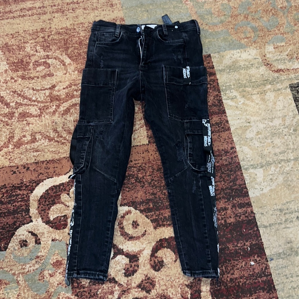 Zara skinny jeans men’s black (cargo skinny)